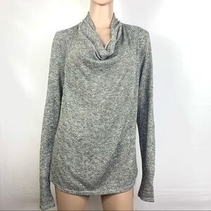 Anthropologie Deletta Women’s Top Blouse Gray Pullover Medium